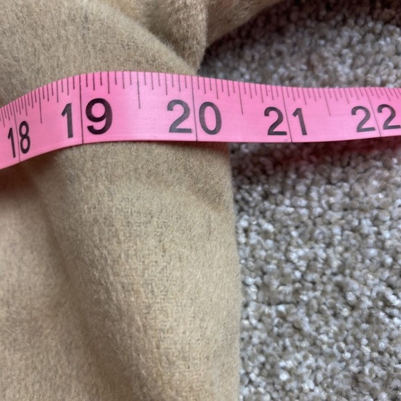 Trouve Womens Wool Bell Sleeve Swing Jacket XS Tan Beige Retro Mod - Picture 5 of 9